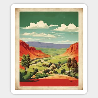 Goulburn Australia Vintage Travel Poster Tourism Art Sticker